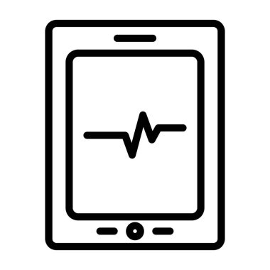 Smartphone Simgesi, vektör illüstrasyonu