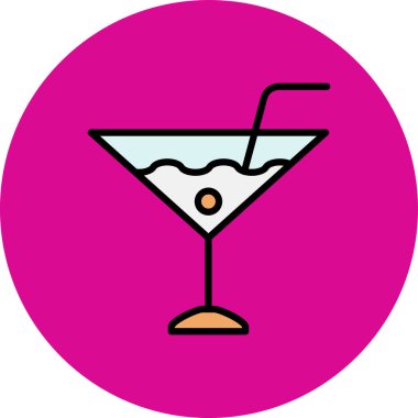 Bir bardak suyun vektör çizimi