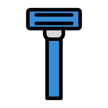 Jilet simgesi renk ana hatları vektörü