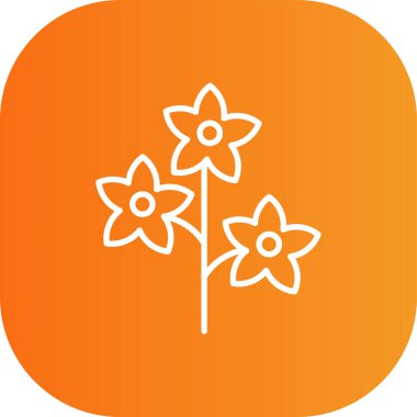 Vektör Çiçeği Simgesi illüstrasyonu