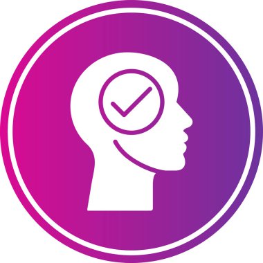 beyin vektör simgesi yuvarlanmış biçim görüntüsü