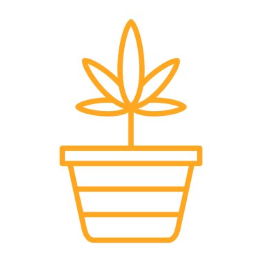 marijuana esrar vektör simgesi.
