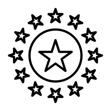 yıldız simgesi vektör illüstrasyonu
