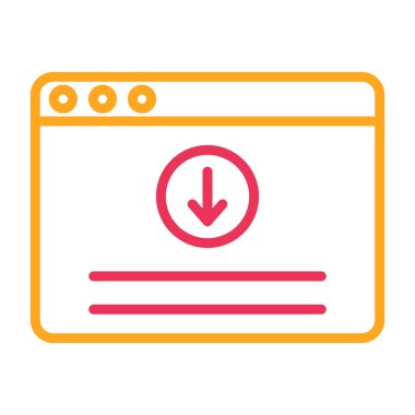 web sayfası renk çizgisi simgesi.