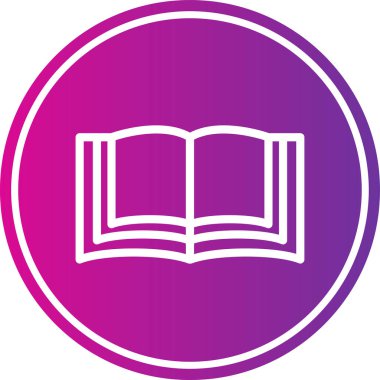 Kitap simgesi aç, vektör illüstrasyonu