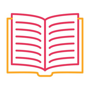 açık kitap, vektör illüstrasyonu