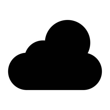 bulut simgesi, vektör illüstrasyonu