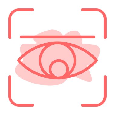 Göz simgesi vektör illüstrasyonu