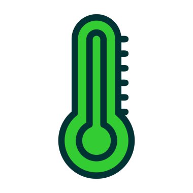 Soğuk termometre simgesi vektörü web ve mobil uygulama tasarımınız için beyaz arkaplanda izole edilmiş, soğuk sıcaklık logosu kavramı