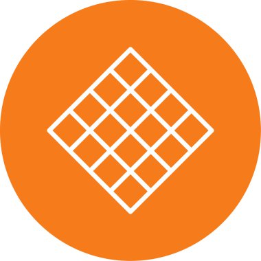 Yön ok vektör simgesi. resim biçimi yuvarlak kare düğme içinde turuncu ve sarı renkler içinde düz bir simge sembolüdür..