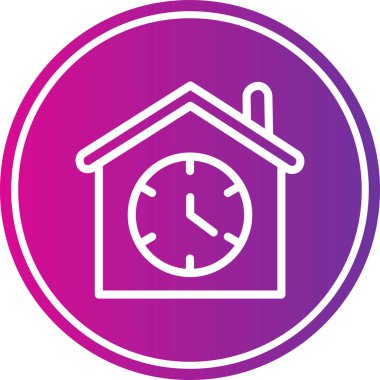 çalar saat simge vektör çizim