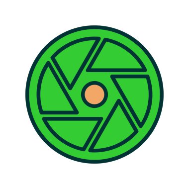 hedef vektör düz renk simgesi