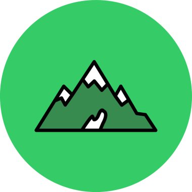 dağ simgesi simgesi sembolü çizimi herhangi bir amaç için