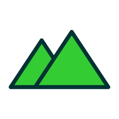 Kişisel ve ticari kullanım için dağ vektör simgesi