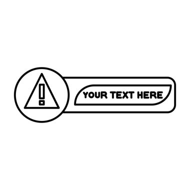 Satır biçiminde uyarı simgesi