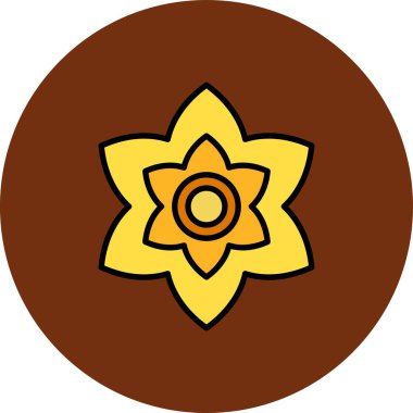 Bir çiçeğin vektör illüstrasyonu