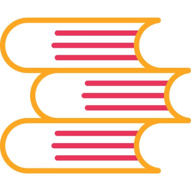 Kitaplar. Web simgesi basit illüstrasyon