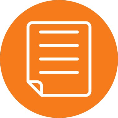 Belge simgesinin vektör illüstrasyonu