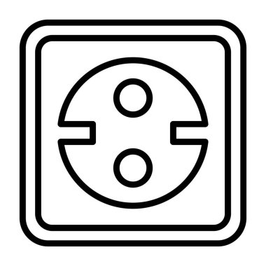 Araba tekerleği ikonu ana hat vektörü. araba servisi