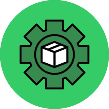 kutu vektör simgesi modern basit tasarım illüstrasyonu