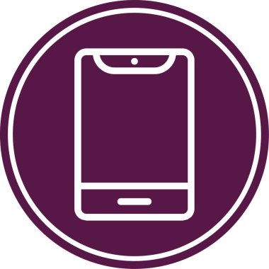 Modern b 'nin vektör illüstrasyonu telefon simgesinden yoksun