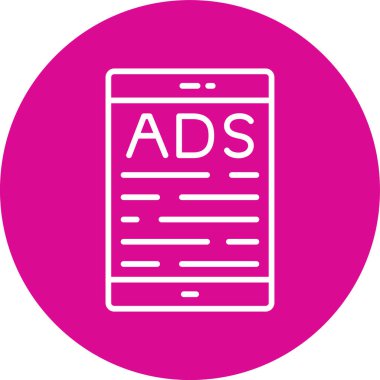 Vektör reklam simgesi illüstrasyonu