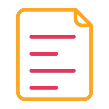 belge simgesi vektör illüstrasyonu