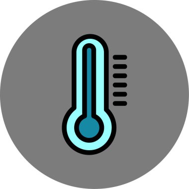 Sıcaklık. Web simgesi basit illüstrasyon