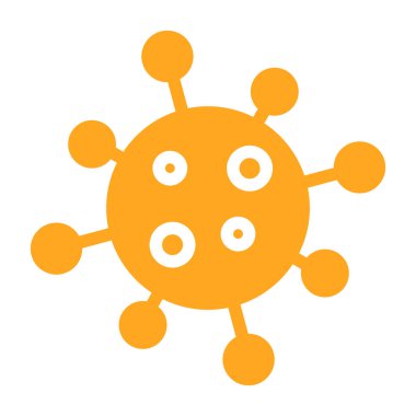 Virüs ikon vektörü. düz tasarım biçimi.