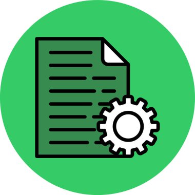 Geliştirme için web simgesi, dişlilerin vektör illüstrasyonu