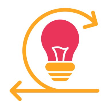 ampul simgesi vektör illüstrasyonu