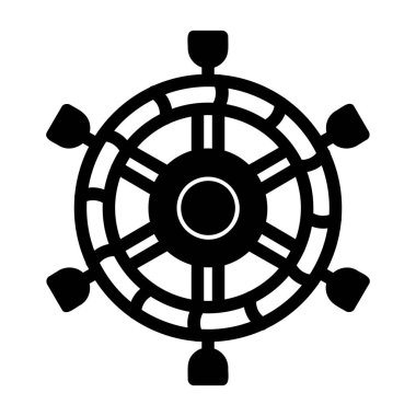 Geminin direksiyon simgesi. Ağ izolasyonu için direksiyon vektör simgesinin özeti