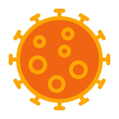 Coronavirüs ikonu. düz dizayn.