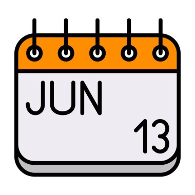 Takvim simgesi, vektör çizimi