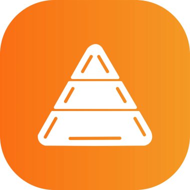 piramit simgesi vektör çizimi