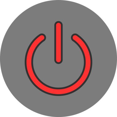 güç işareti simgesi, vektör çizim