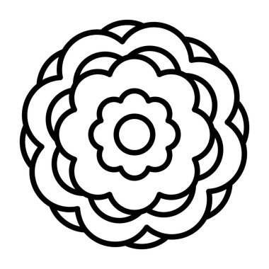 güzel ve sevimli çiçek ikonu vektör illüstrasyon tasarımı