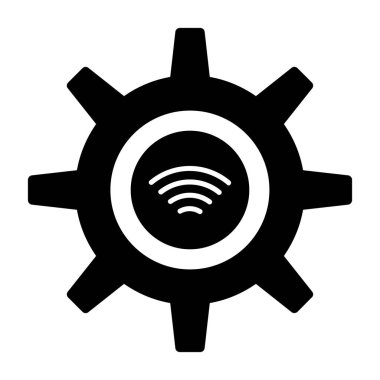 wifi vektör düz simge dekoru