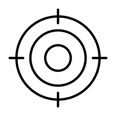 hedef simge vektör illüstrasyonu