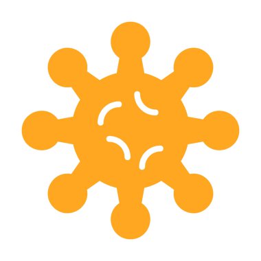 Kar tanesi düz vektör simgesi