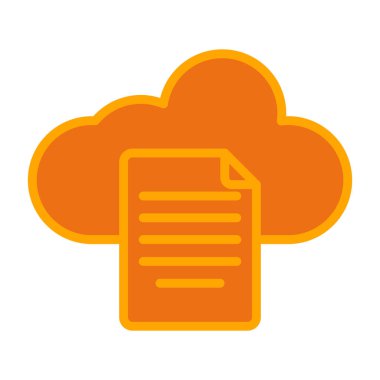 bulut hesaplama simgesi vektör illüstrasyon tasarımı