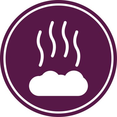 Sıcak kahve simgesinin vektör illüstrasyonu