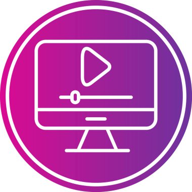 Vektör TV simgesi illüstrasyonu