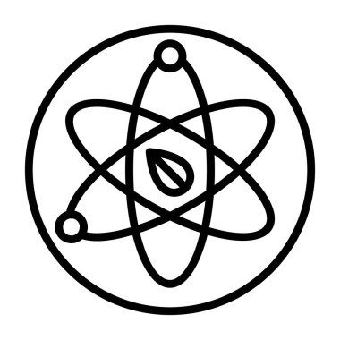 Atom simgesi, özet biçimi