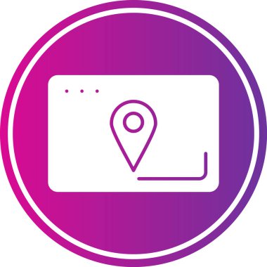 konum haritası vektör illüstrasyonu