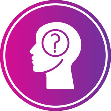 Soru işareti simgesi. vektör illüstrasyonu