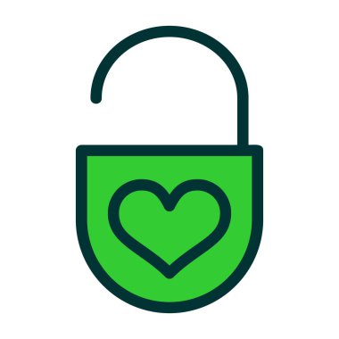 beyaz arkaplanda izole edilmiş asma kilit simgesi vektör işareti, kişisel kilit