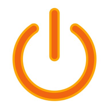 Güç. Web simgesi basit illüstrasyon