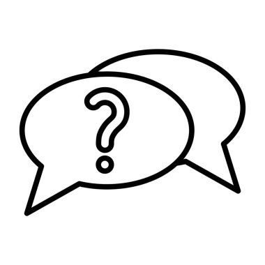 Konuşma balonu simgesinin illüstrasyon tasarımı