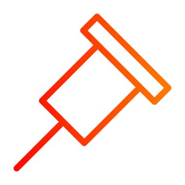 Çekiç simgesi, vektör çizimi